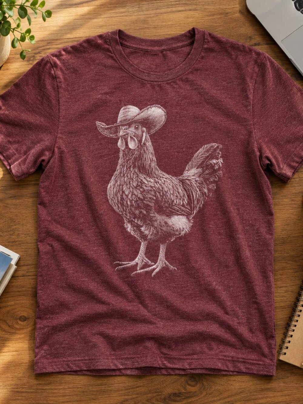 Cowboy Chicken T-Shirt – Funny Western Rodeo Hen Tee